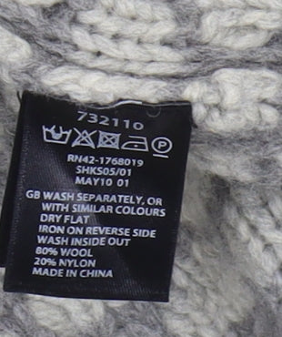 Monsoon Women's Grey Cardigan, M, Chunky-Knit, Casual Style