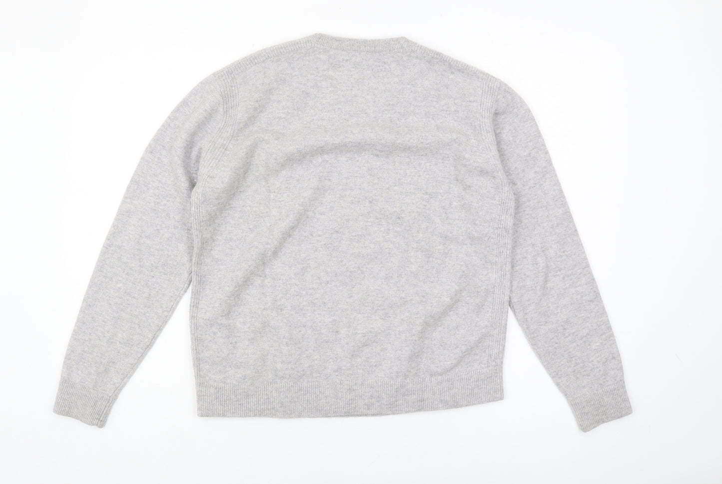 Jaeger Women's Grey Medium Crew Neck Pullover Jumper