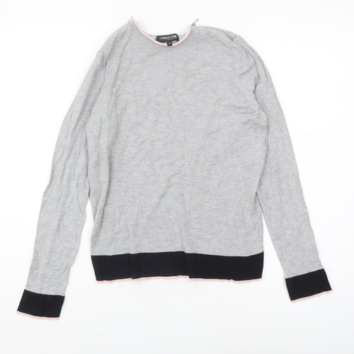 Debenhams Women's Grey Pullover Jumper Size 12