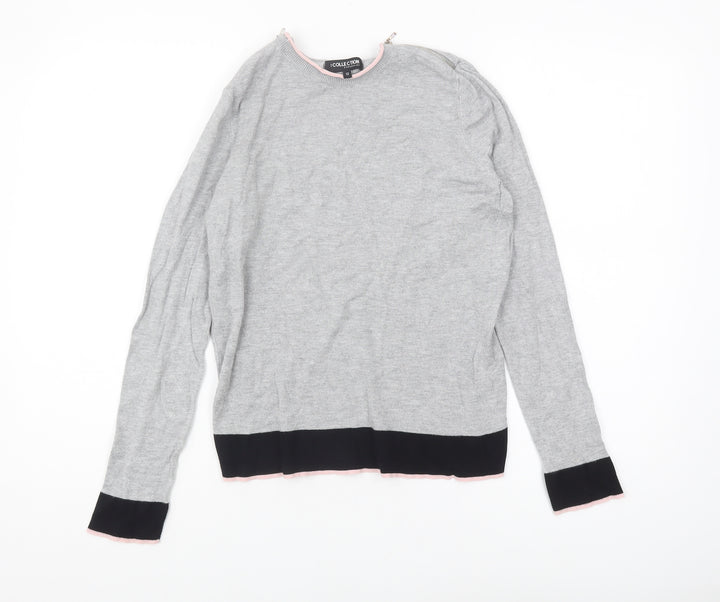 Debenhams Women's Grey Pullover Jumper Size 12