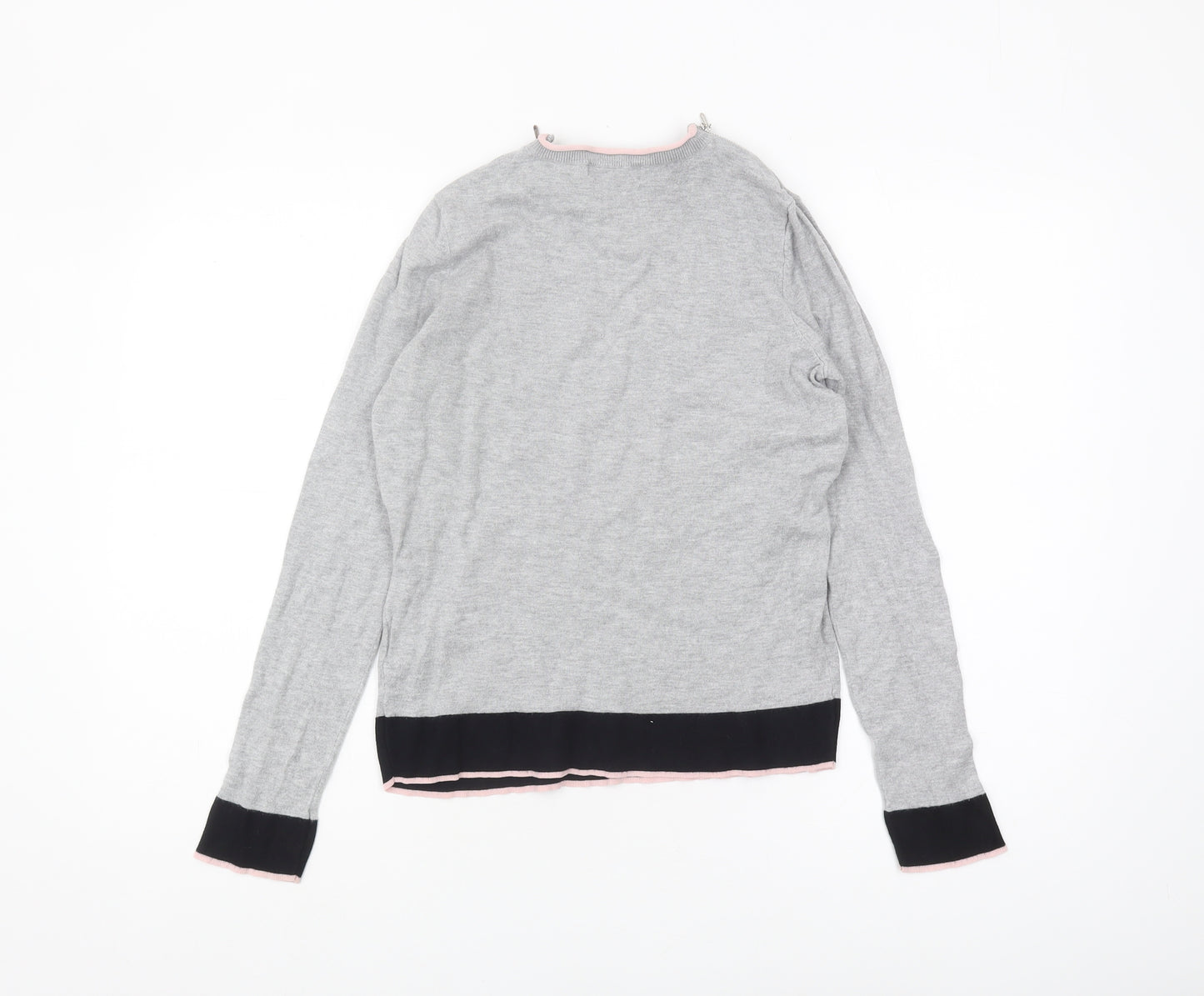 Debenhams Women's Grey Pullover Jumper Size 12