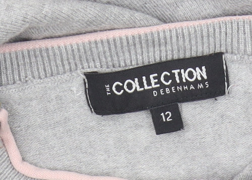 Debenhams Women's Grey Pullover Jumper Size 12