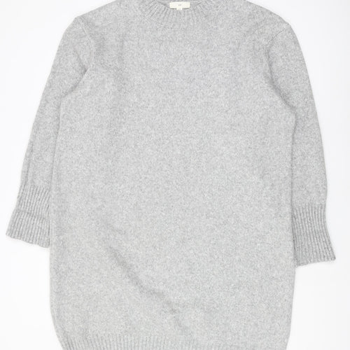 H&M Women's Grey Pullover Jumper, Medium, Crew Neck