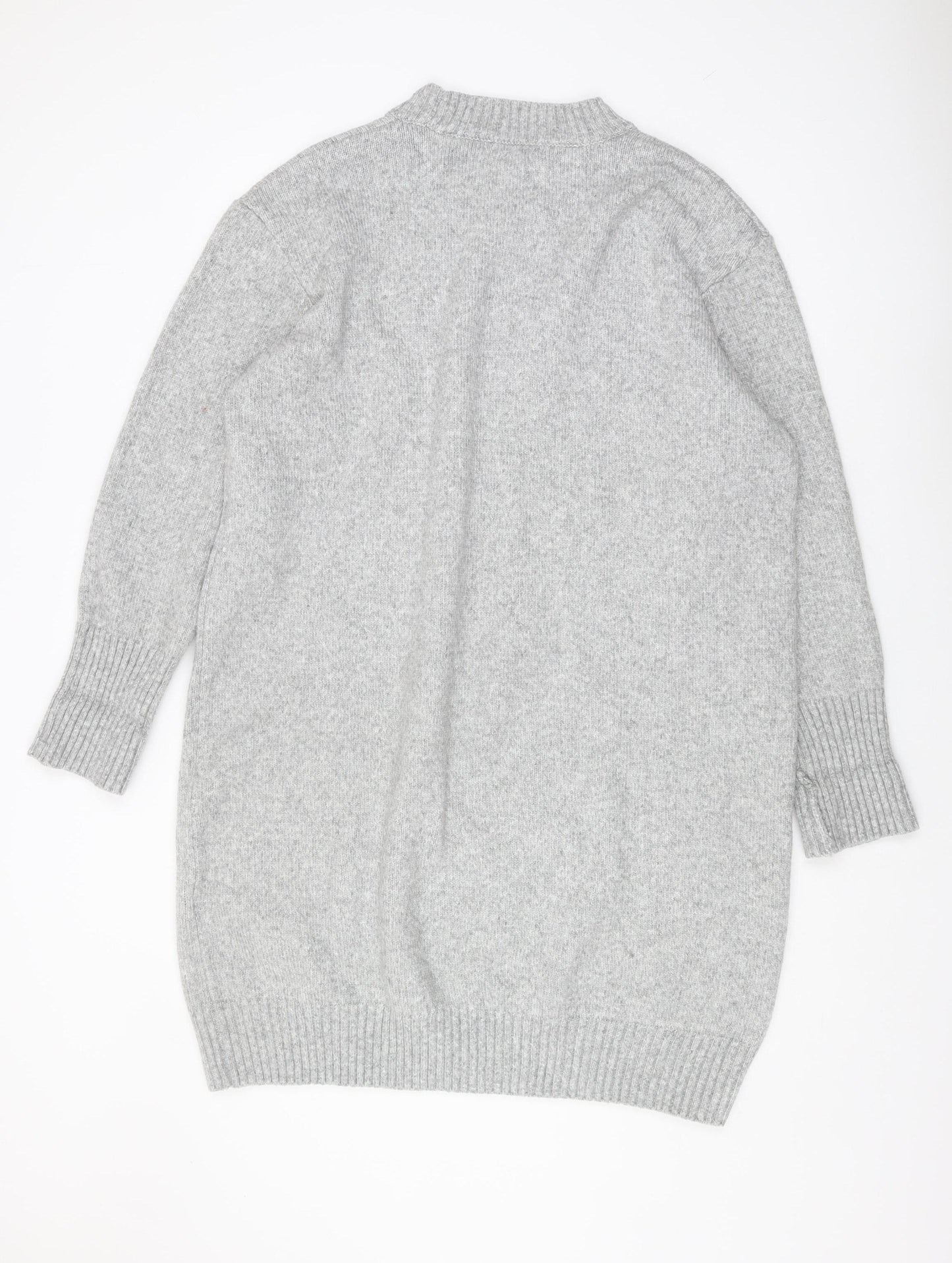 H&M Women's Grey Pullover Jumper, Medium, Crew Neck