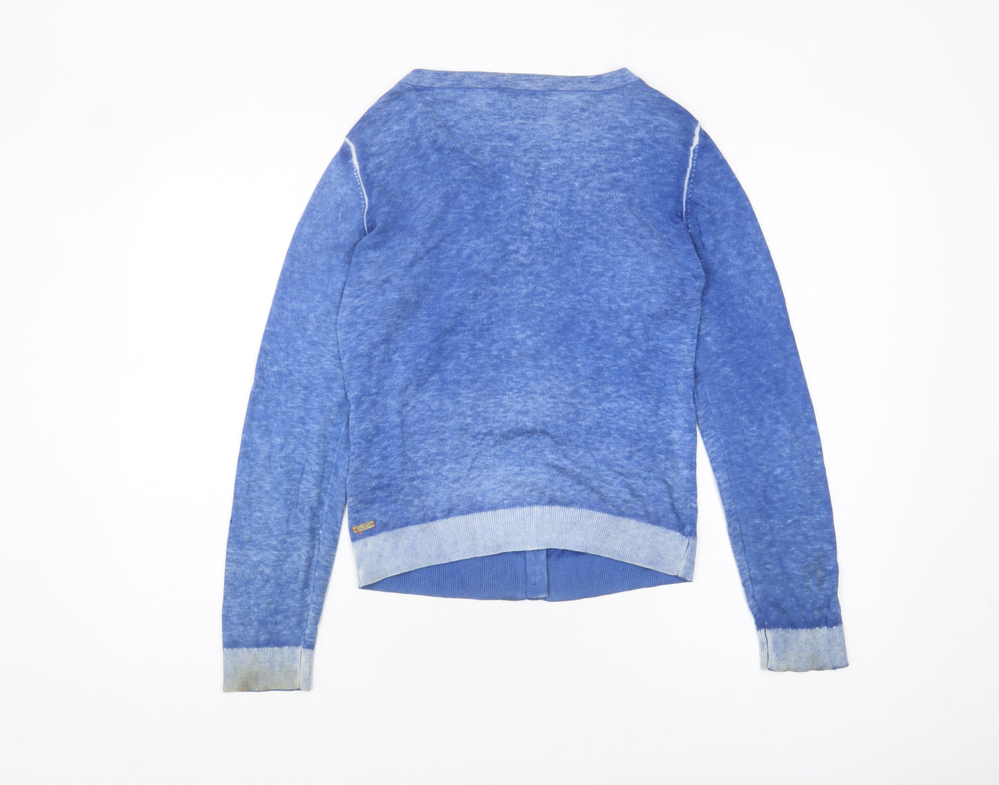 Hugo Boss Women's Blue Cardigan - M, Crew Neck Knit