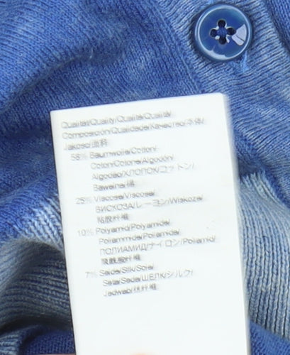 Hugo Boss Women's Blue Cardigan - M, Crew Neck Knit