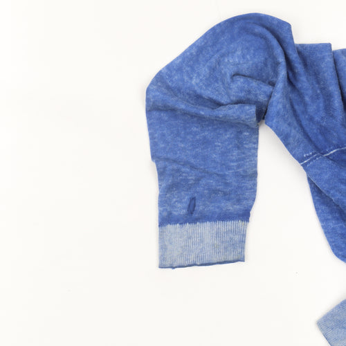 Hugo Boss Women's Blue Cardigan - M, Crew Neck Knit