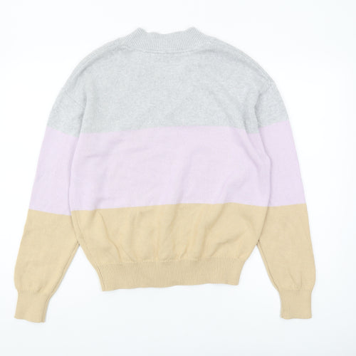 U.S. Polo Assn. Women's Multicoloured V-Neck Jumper M