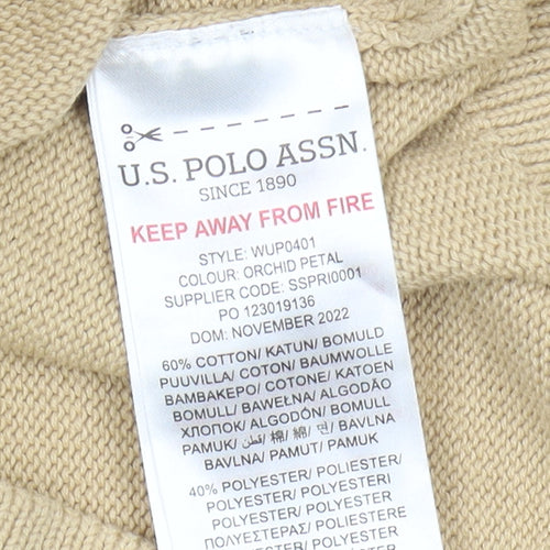 U.S. Polo Assn. Women's Multicoloured V-Neck Jumper M