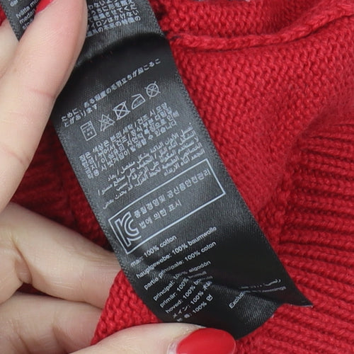 Joules Boys Red Multicoloured Pullover Jumper 5 Years