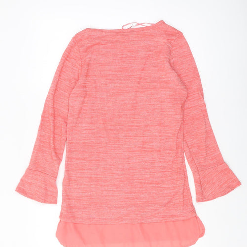 Klass Women's Pink Tunic Blouse, S, Spring-Summer