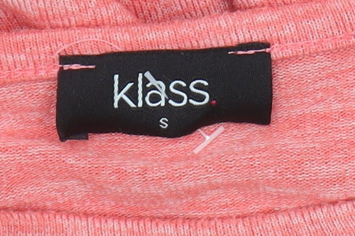 Klass Women's Pink Tunic Blouse, S, Spring-Summer