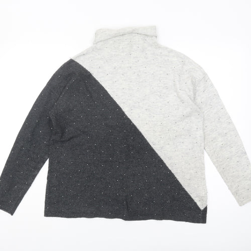 Monsoon Women's Grey Knit Jumper Size M