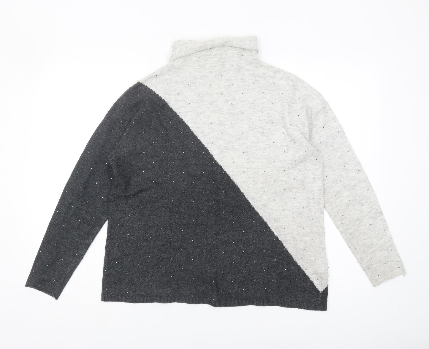 Monsoon Women's Grey Knit Jumper Size M