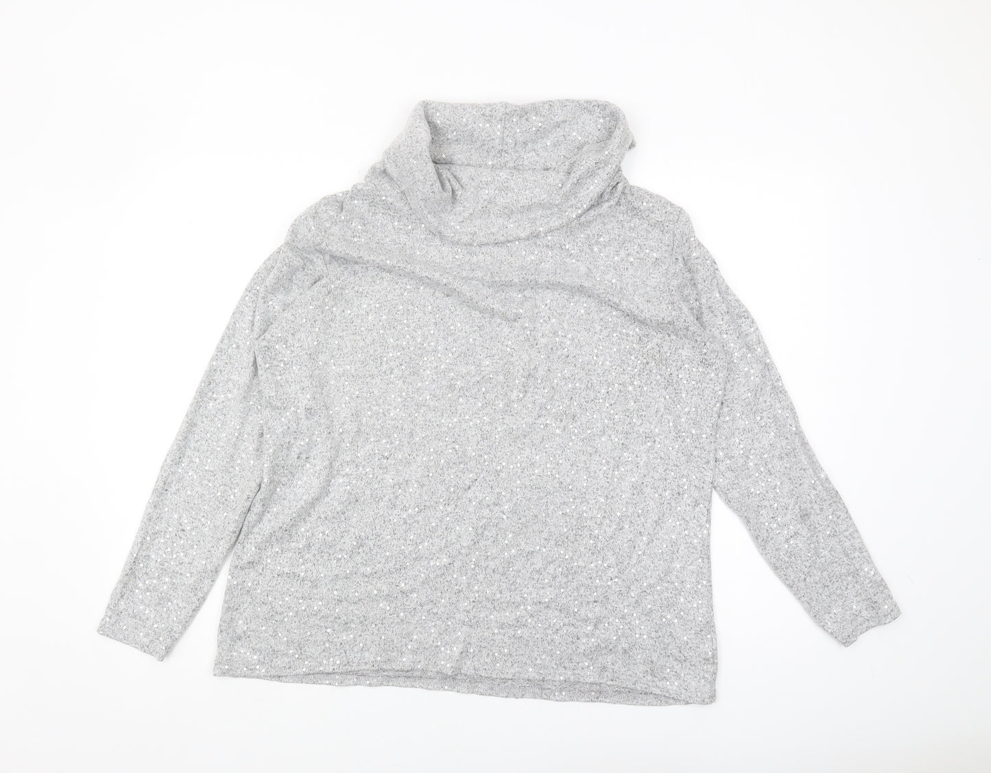 Isle Essentials Women's Grey Pullover Jumper M