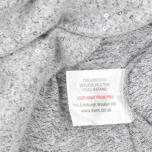 Isle Essentials Women's Grey Pullover Jumper M