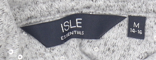 Isle Essentials Women's Grey Pullover Jumper M