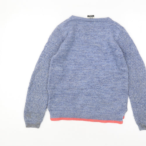 Disney Minnie Mouse Blue Pullover Jumper Girls 9-10 Years