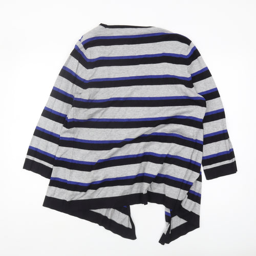 CC Women's Multicoloured Striped Cardigan L
