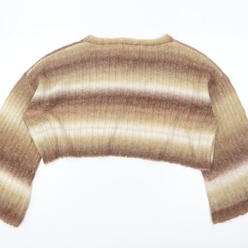 Cider Women's Brown Striped Pullover Jumper XL