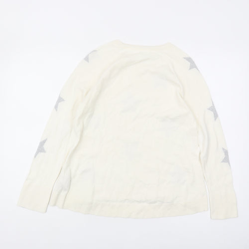 GAP Kids Ivory Star Pullover Jumper, Girls Size 14, Cotton