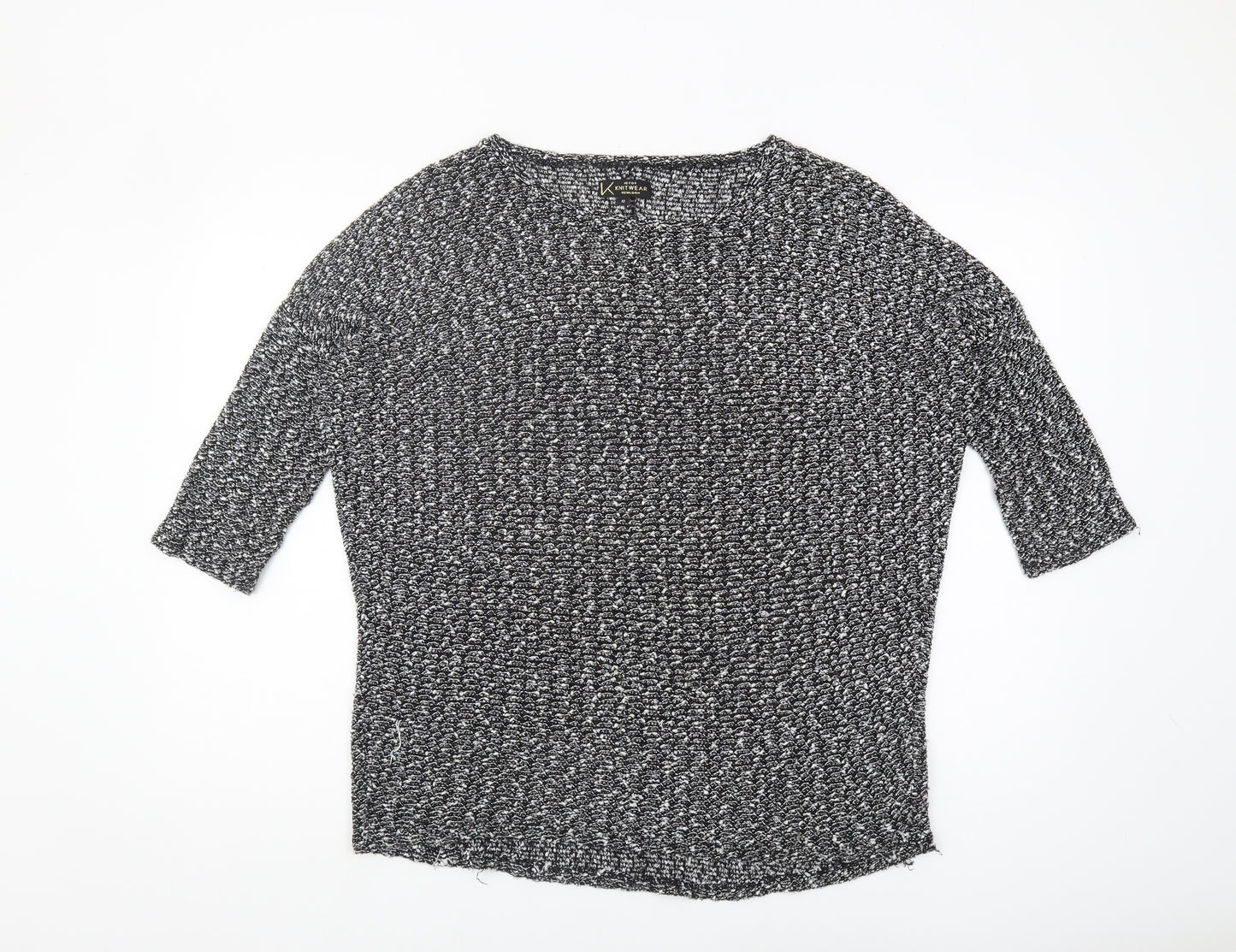 New Look Women's Black Knit Jumper Size 10