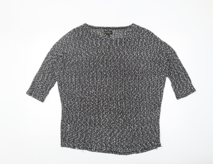 New Look Women's Black Knit Jumper Size 10