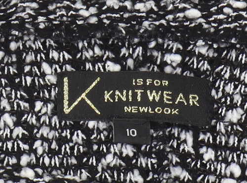 New Look Women's Black Knit Jumper Size 10