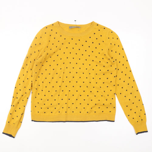 Oasis Women's Yellow Pullover Jumper S