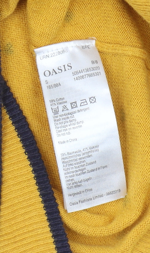 Oasis Women's Yellow Pullover Jumper S