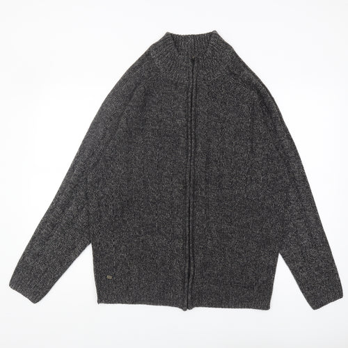 Kensington Eastside Men's Grey XL Full Zip Jumper