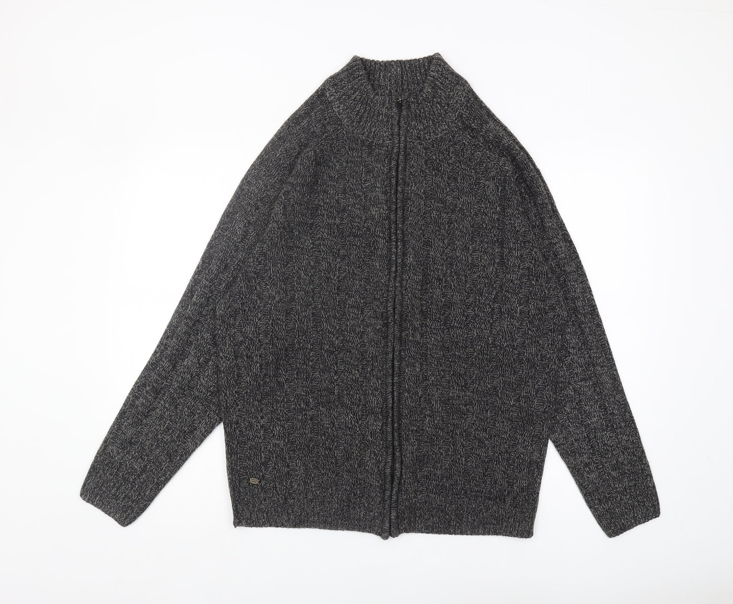 Kensington Eastside Men's Grey XL Full Zip Jumper