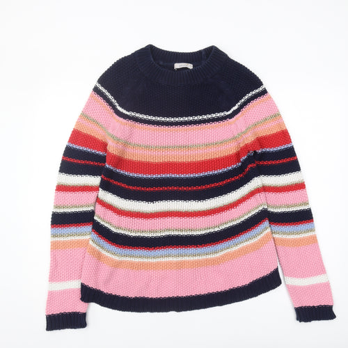 Marks and Spencer Women's Multicoloured Striped Pullover Jumper Size 10