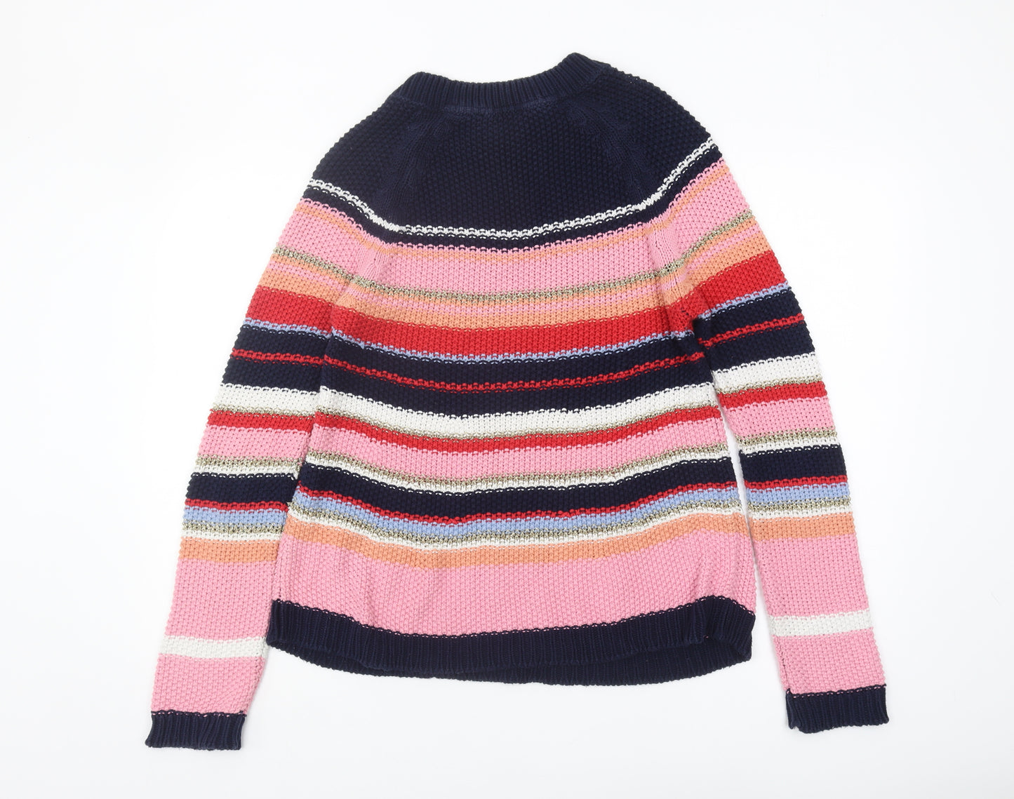 Marks and Spencer Women's Multicoloured Striped Pullover Jumper Size 10