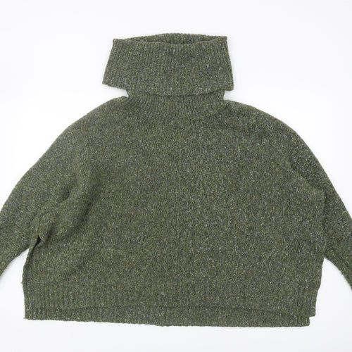 Ruby Moon Women's Green Roll Neck Pullover Jumper M