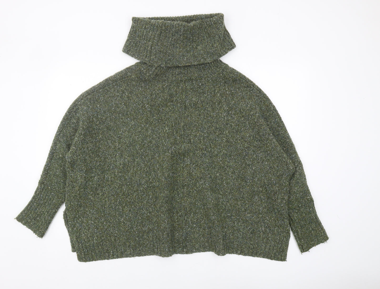 Ruby Moon Women's Green Roll Neck Pullover Jumper M