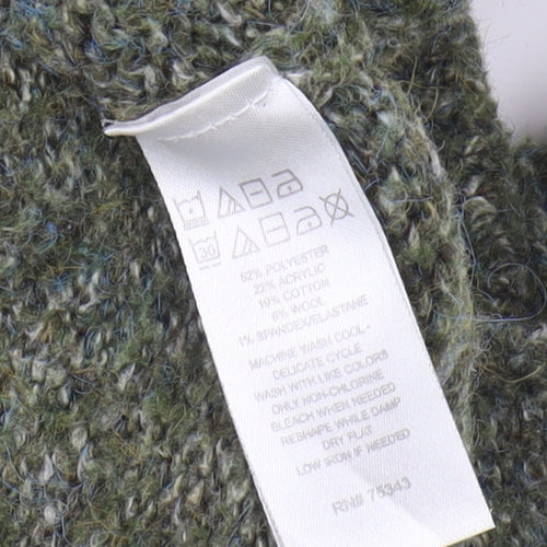 Ruby Moon Women's Green Roll Neck Pullover Jumper M