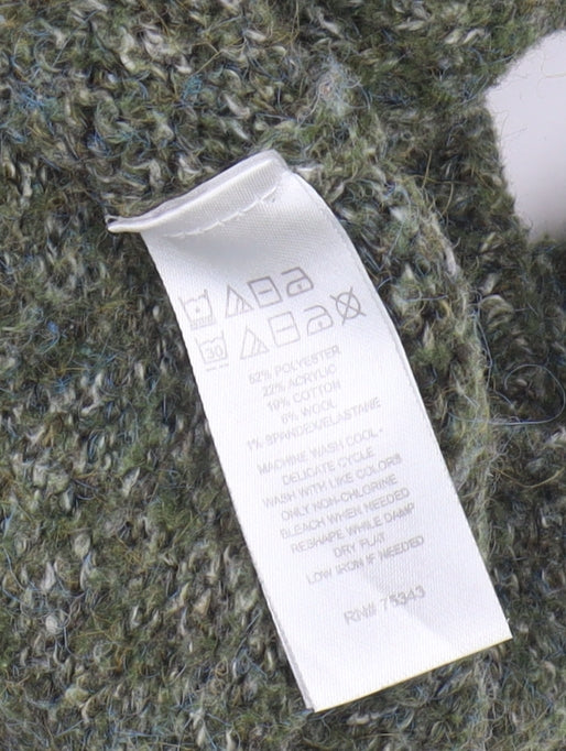 Ruby Moon Women's Green Roll Neck Pullover Jumper M