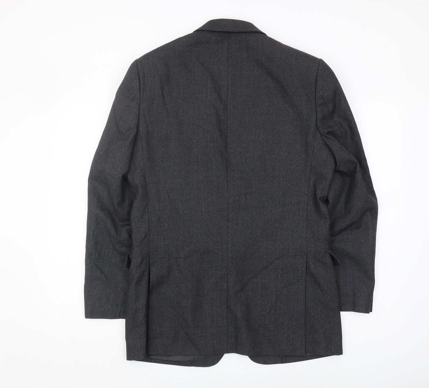 Jaeger Men's Grey 38R Wool Blazer Jacket