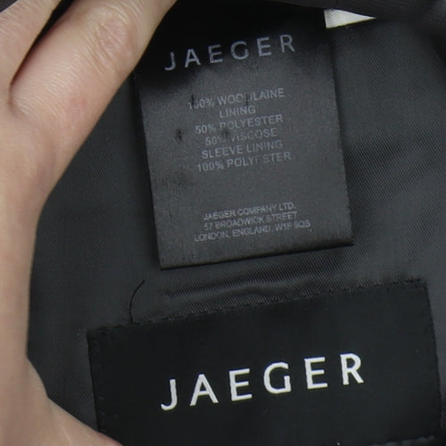 Jaeger Men's Grey 38R Wool Blazer Jacket