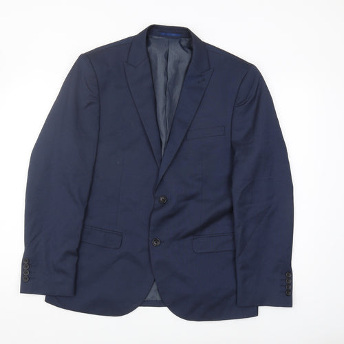 Next Men's Blue 42S Slim Fit Blazer