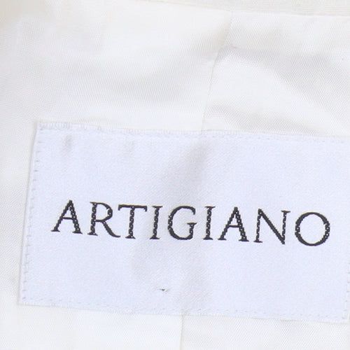 Artigiano Women's Ivory Blazer Jacket UK 14