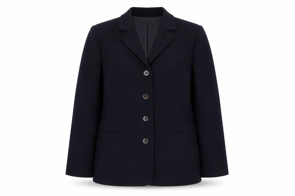 Front view of Wallis Women's Black Suit Jacket, size 14, Regular Fit