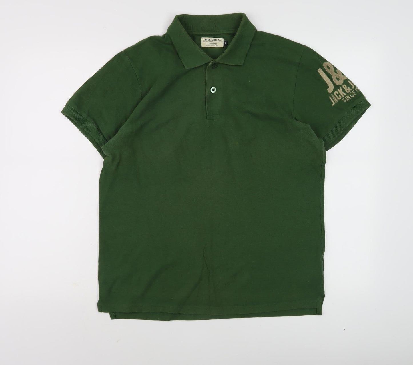 Jack & Jones Men's Green Polo Shirt - M