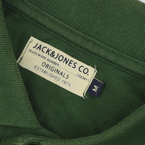 Jack & Jones Men's Green Polo Shirt - M