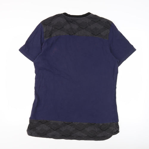 Puma Men's Blue XL Cotton Blend Crew Neck T-Shirt