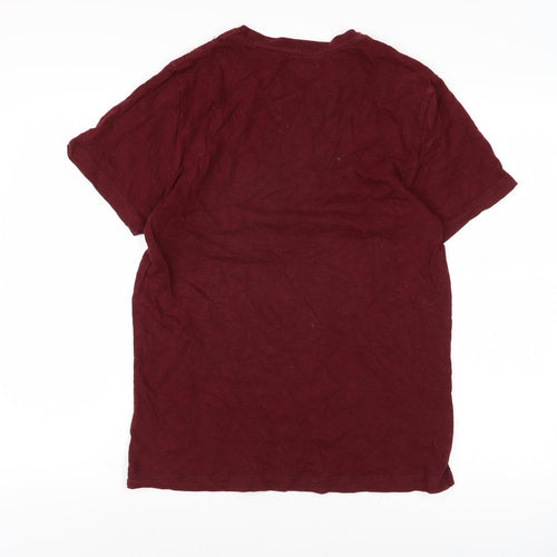 Criminal Men's Red Crew Neck T-Shirt - Size L