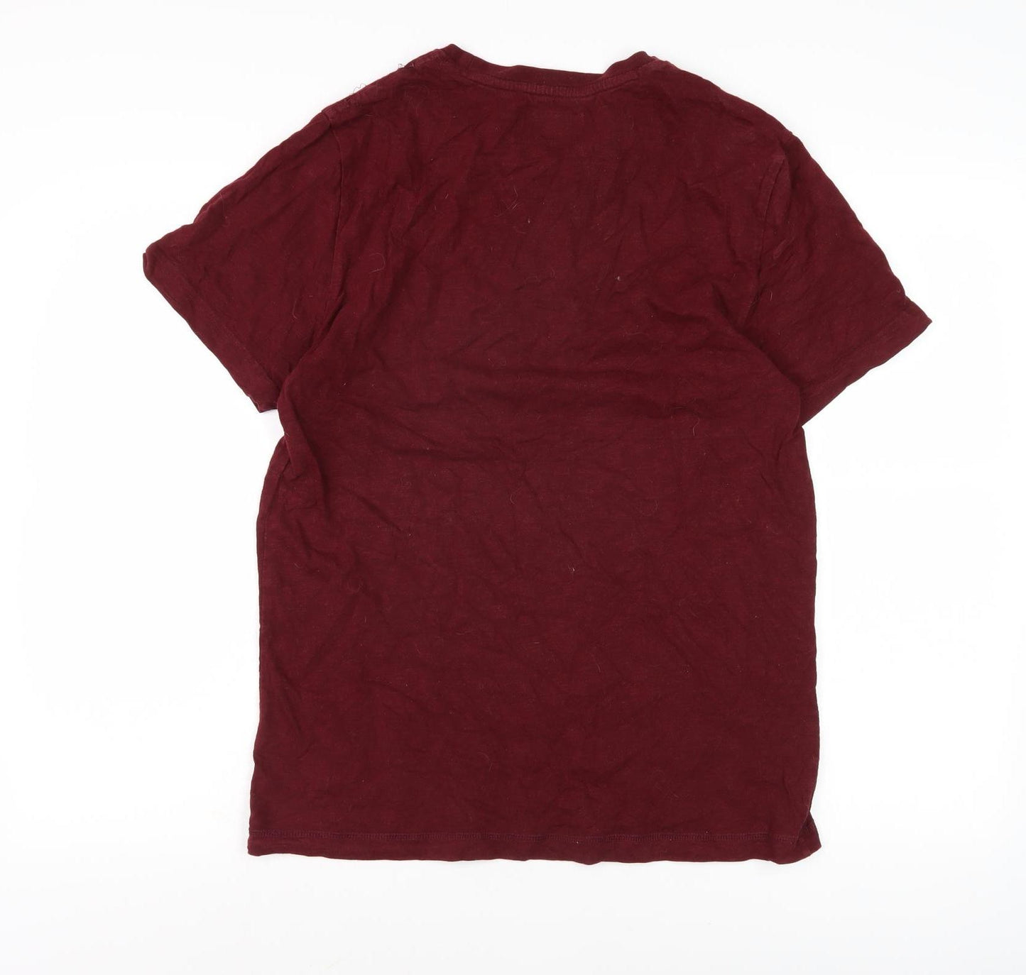 Criminal Men's Red Crew Neck T-Shirt - Size L