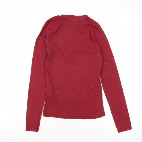 Levi's Women's Red XS Long Sleeve Crew Neck T-Shirt