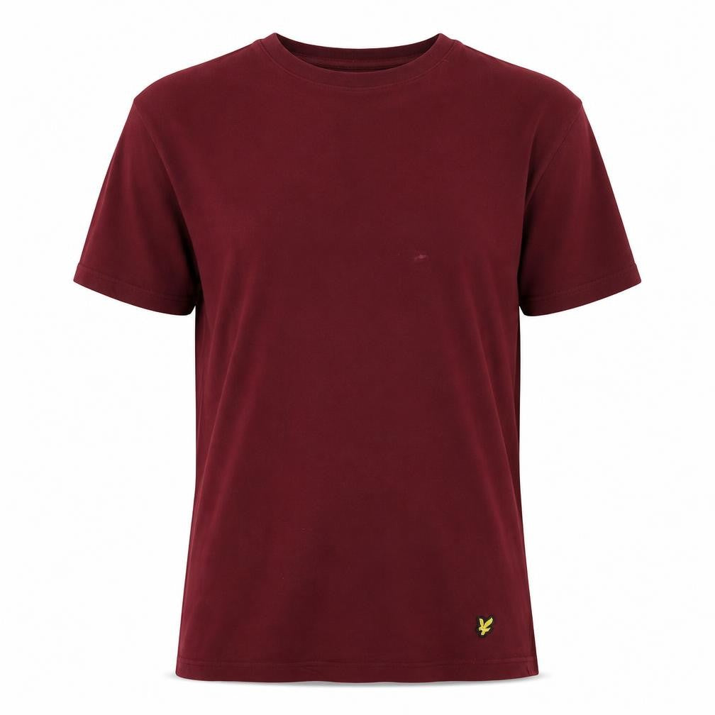 Front view of Lyle & Scott Men's Red Small T-Shirt